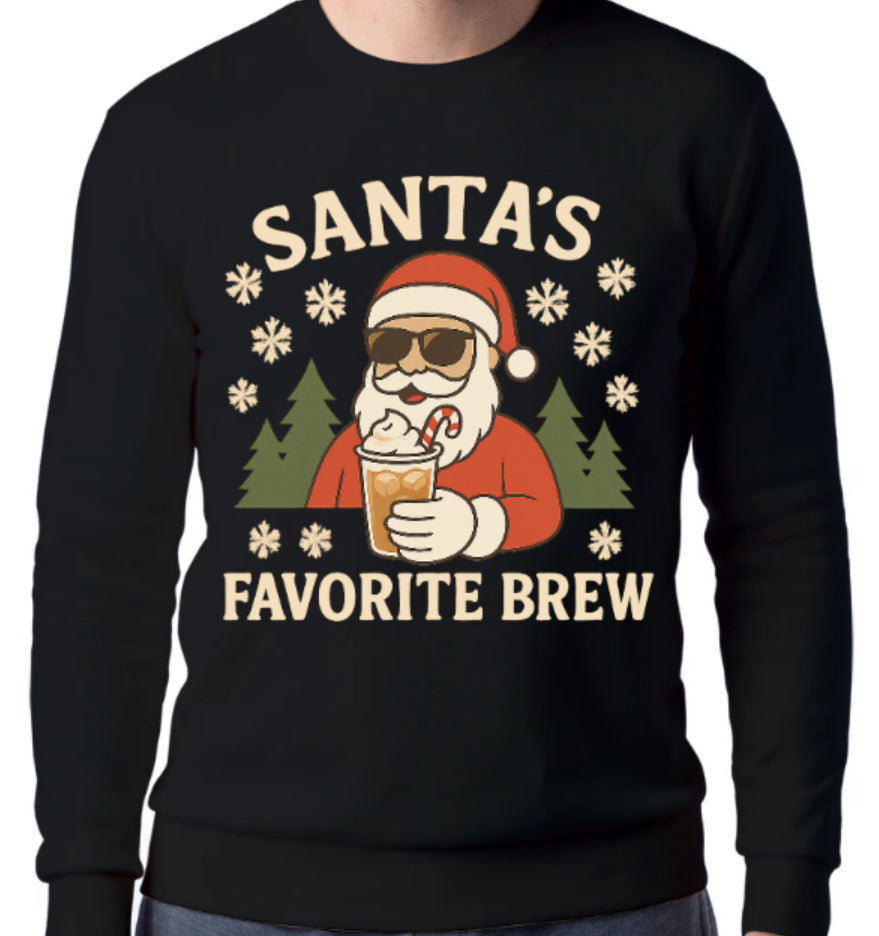 Santa’s Favorite Brew! Crewneck