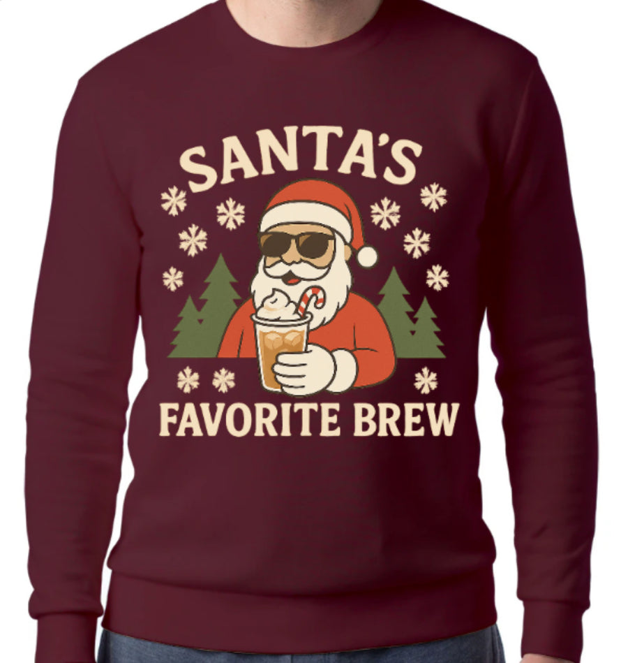 Santa’s Favorite Brew! Crewneck