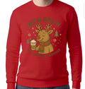 Brew-Dolph: The Espresso Reindeer crewneck